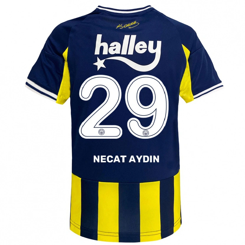 Danxen Damen Ahmet Necat Aydın #29 Gelb Marineblau Weiß Heimtrikot Trikot 2025/26 T-Shirt