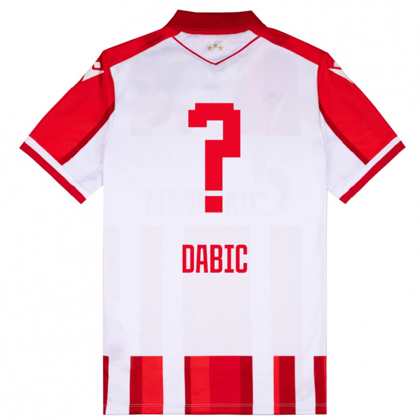Danxen Damen Stefan Dabic #0 Rot Weiß Heimtrikot Trikot 2025/26 T-Shirt