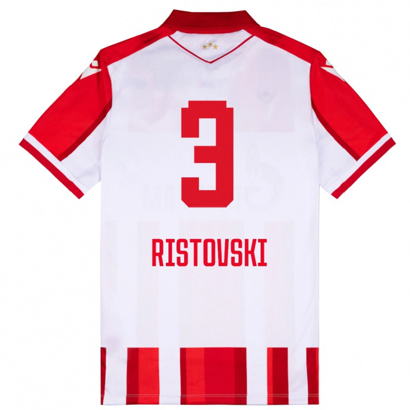 Danxen Damen Gorazd Ristovski #3 Rot Weiß Heimtrikot Trikot 2025/26 T-Shirt