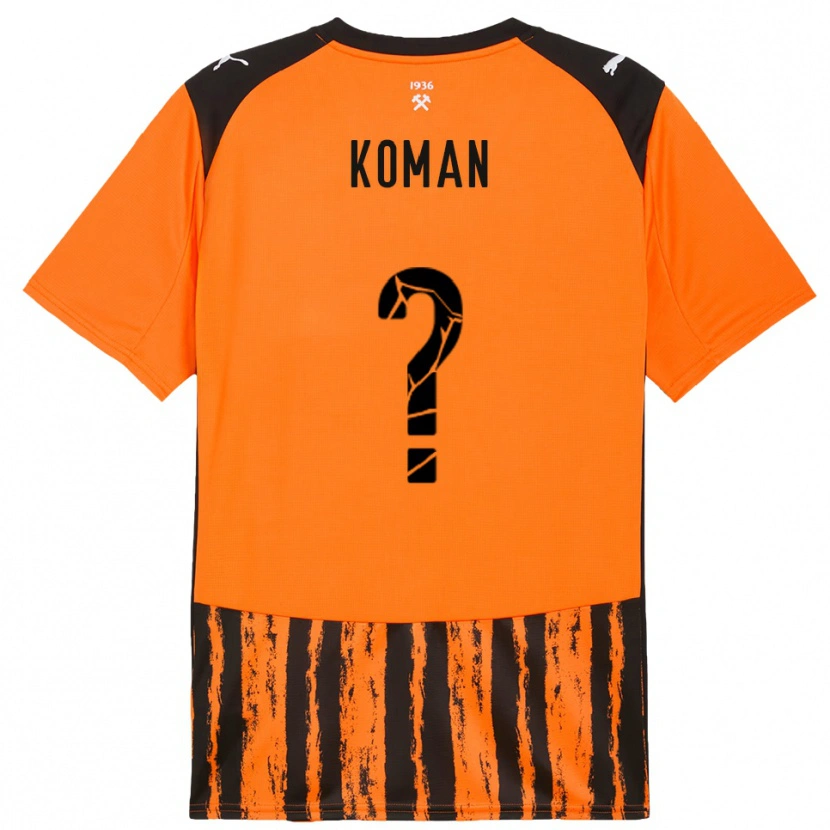Danxen Damen Semen Koman #0 Orange Schwarz Heimtrikot Trikot 2025/26 T-Shirt