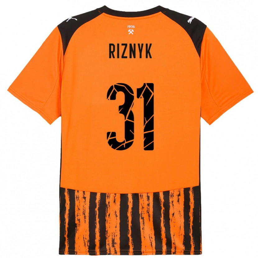 Danxen Damen Dmytro Riznyk #31 Orange Schwarz Heimtrikot Trikot 2025/26 T-Shirt