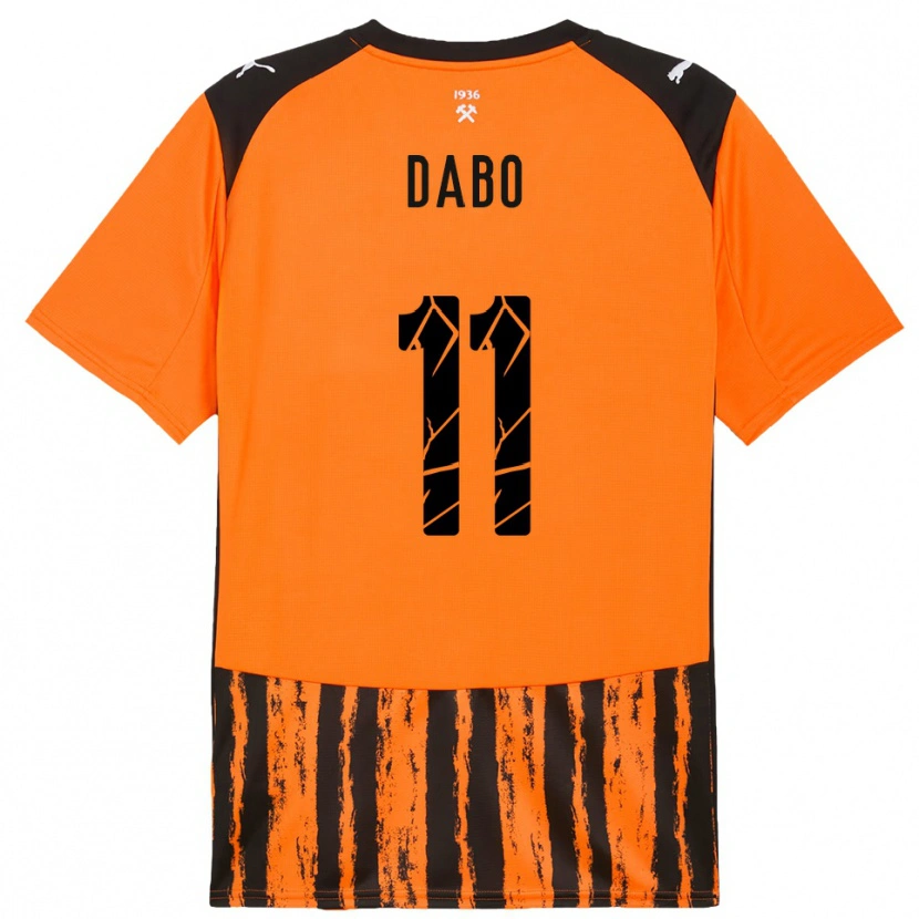 Danxen Damen Ibrahima Dabo #11 Orange Schwarz Heimtrikot Trikot 2025/26 T-Shirt