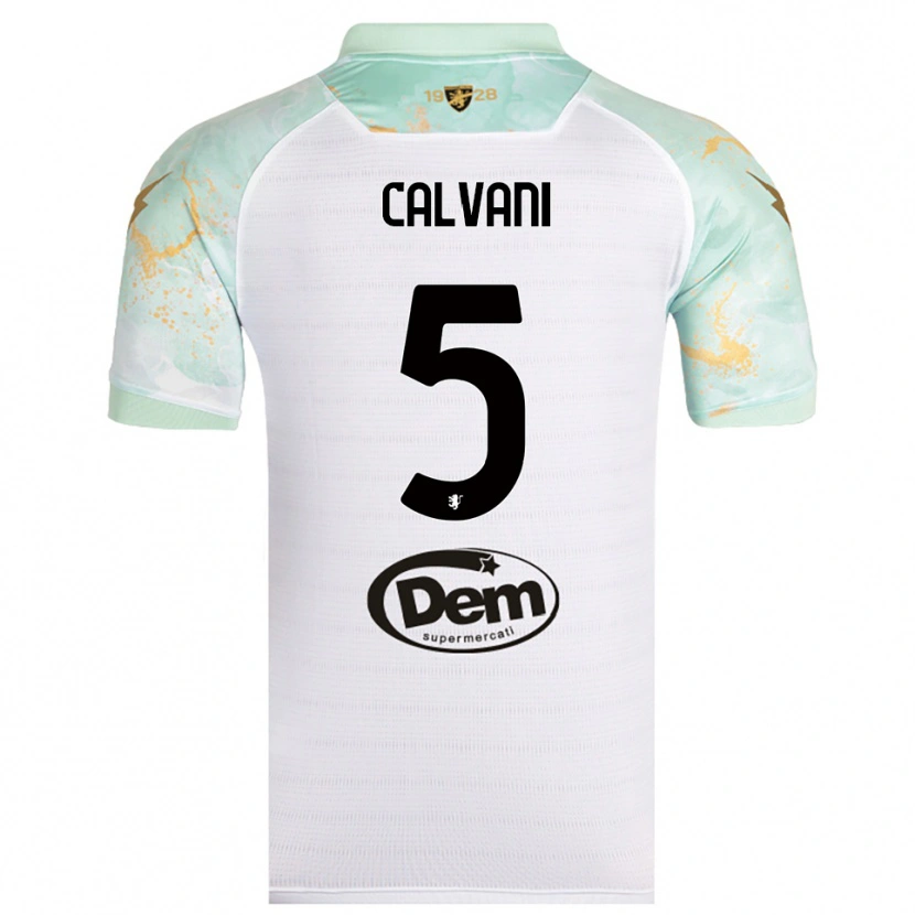 Danxen Damen Gabriele Calvani #5 Weiß Schwarz Auswärtstrikot Trikot 2025/26 T-Shirt