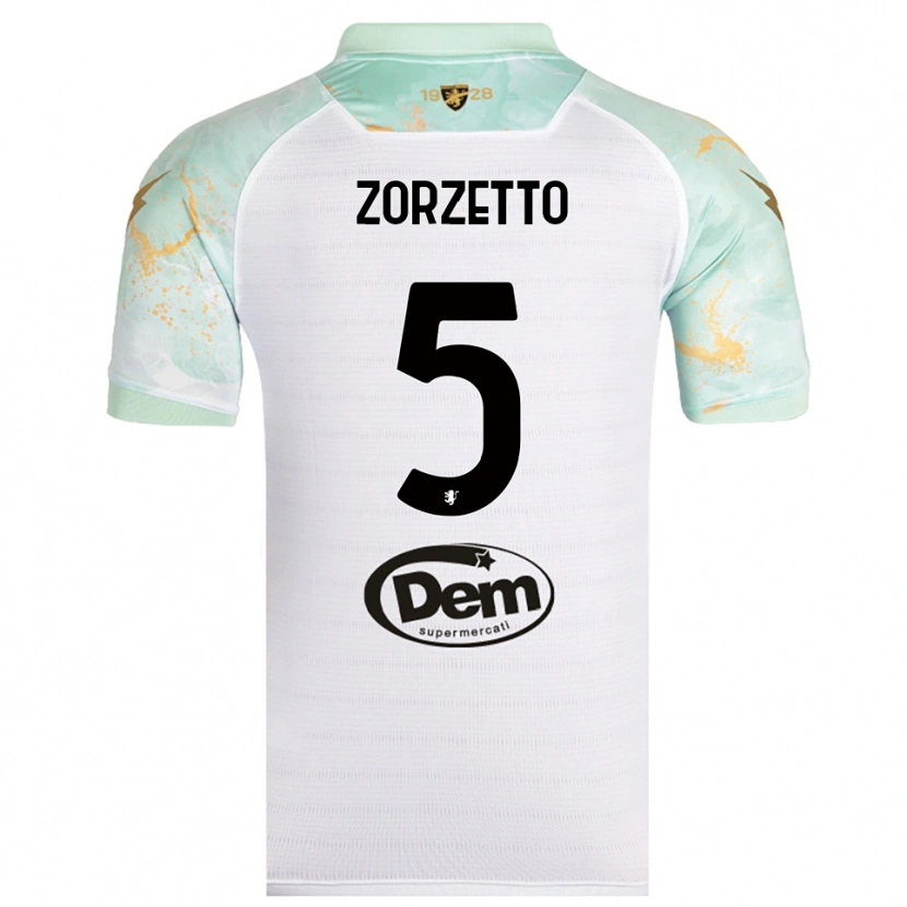 Danxen Damen Bruno Zorzetto #5 Weiß Schwarz Auswärtstrikot Trikot 2025/26 T-Shirt