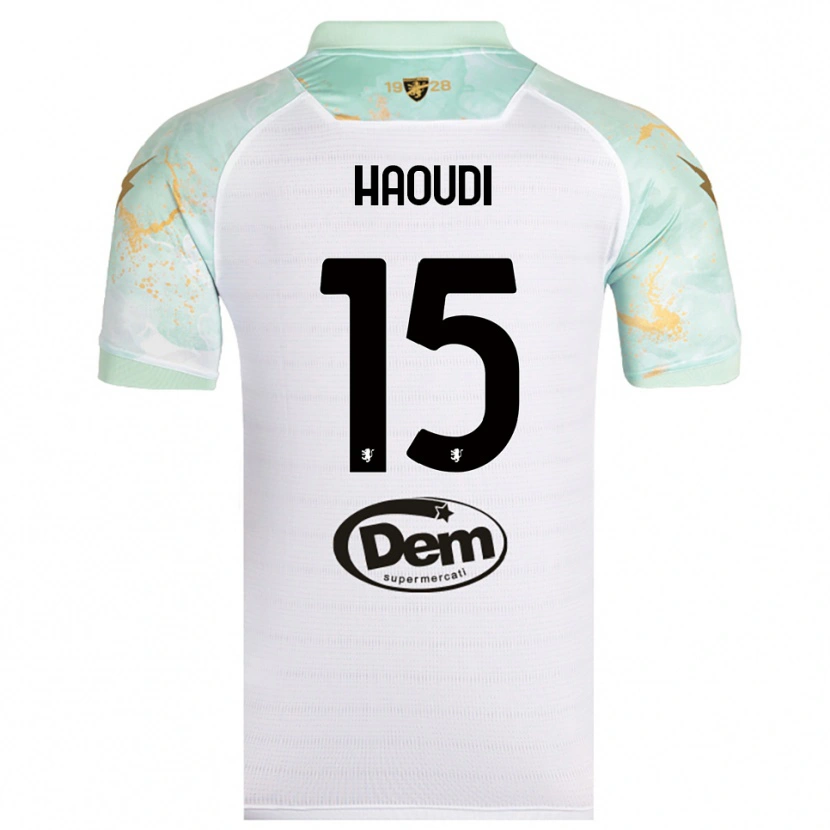Danxen Damen Hamza Haoudi #15 Weiß Schwarz Auswärtstrikot Trikot 2025/26 T-Shirt