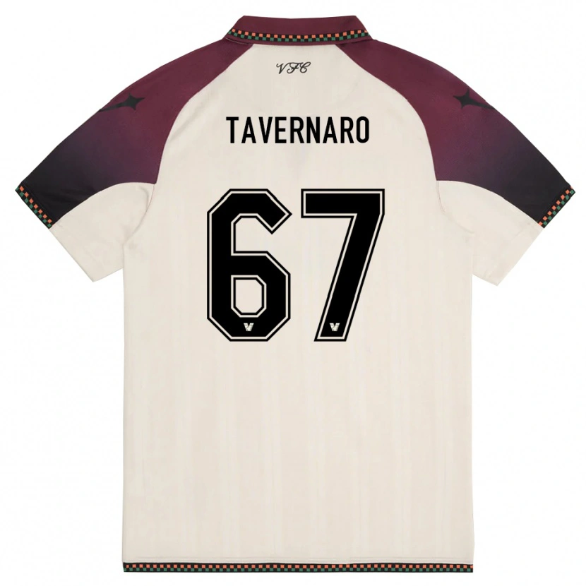 Danxen Damen Federico Tavernaro #67 Cremefarben Burgund Auswärtstrikot Trikot 2025/26 T-Shirt