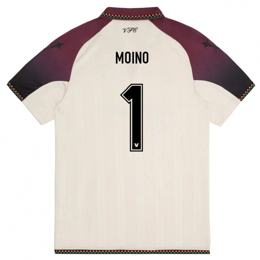 Danxen Damen Thomas Moino #1 Cremefarben Burgund Auswärtstrikot Trikot 2025/26 T-Shirt