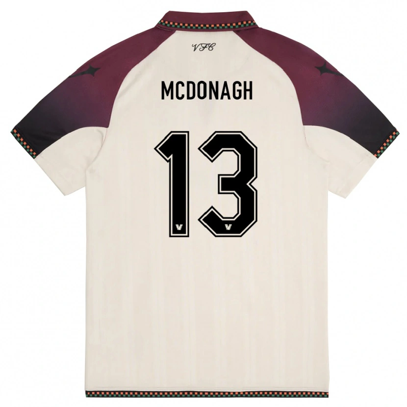 Danxen Damen Oisin Mcdonagh #13 Cremefarben Burgund Auswärtstrikot Trikot 2025/26 T-Shirt