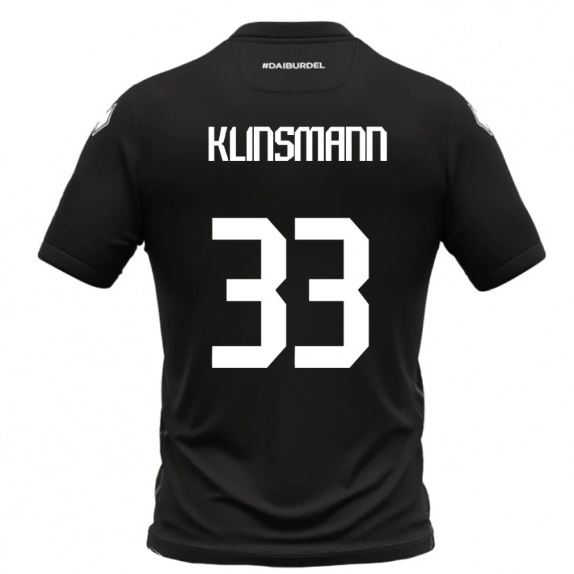 Danxen Damen Jonathan Klinsmann #33 Schwarz Weiß Auswärtstrikot Trikot 2025/26 T-Shirt