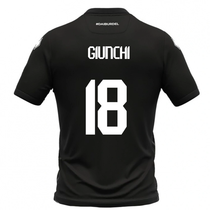 Danxen Damen Andrea Giunchi #18 Schwarz Weiß Auswärtstrikot Trikot 2025/26 T-Shirt