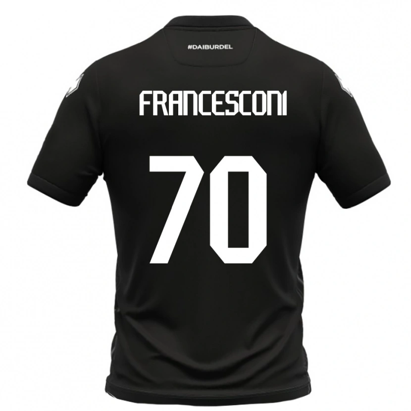 Danxen Damen Matteo Francesconi #70 Schwarz Weiß Auswärtstrikot Trikot 2025/26 T-Shirt