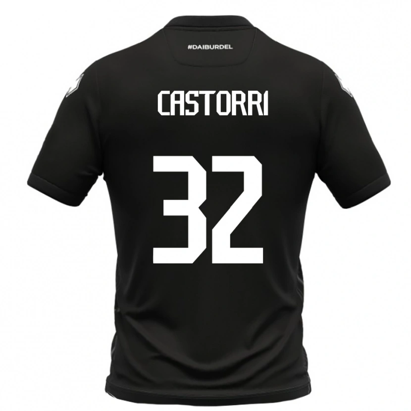 Danxen Damen Gianmarco Castorri #32 Schwarz Weiß Auswärtstrikot Trikot 2025/26 T-Shirt