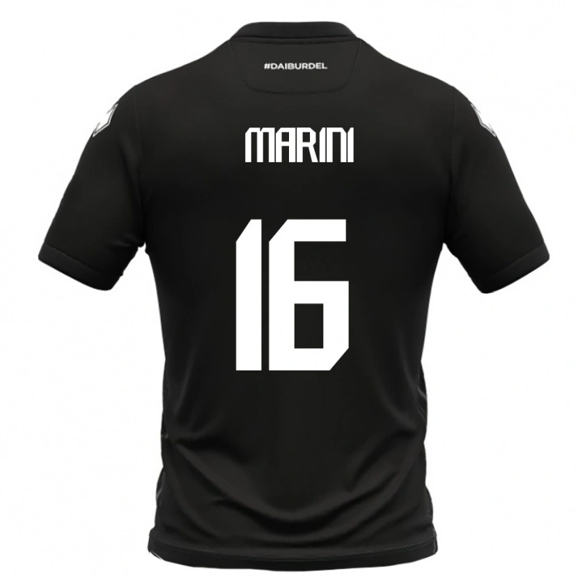Danxen Damen David Marini #16 Schwarz Weiß Auswärtstrikot Trikot 2025/26 T-Shirt