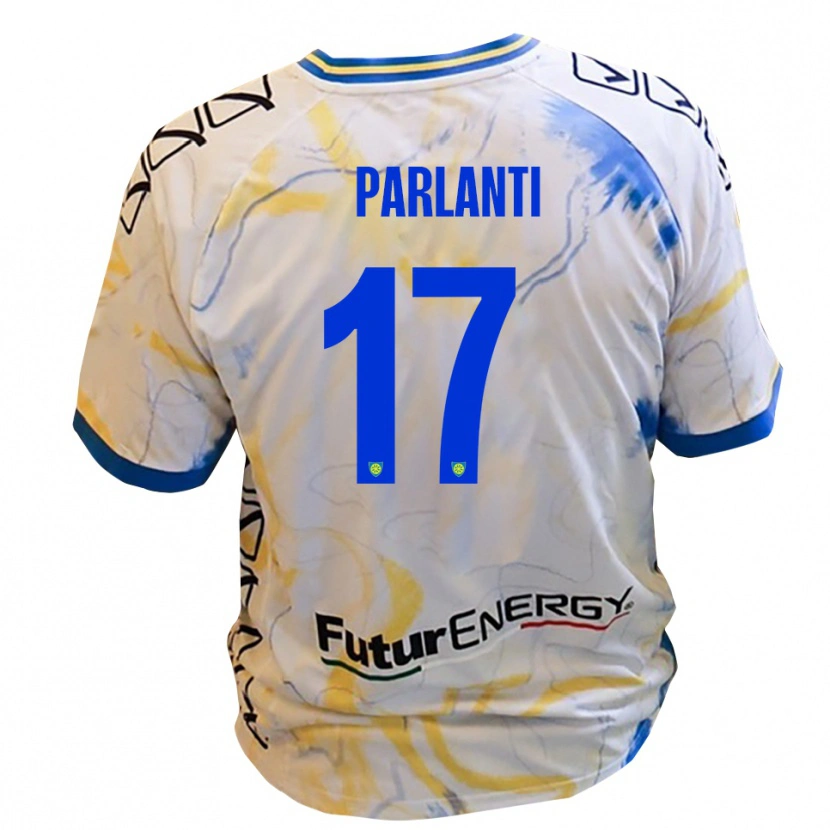 Danxen Damen Gabriele Parlanti #17 Weiß Gelb Blau Auswärtstrikot Trikot 2025/26 T-Shirt
