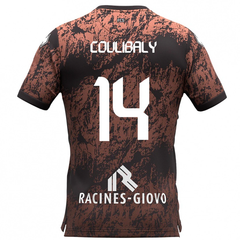 Danxen Damen Mamadou Coulibaly #14 Braun Schwarz Auswärtstrikot Trikot 2025/26 T-Shirt