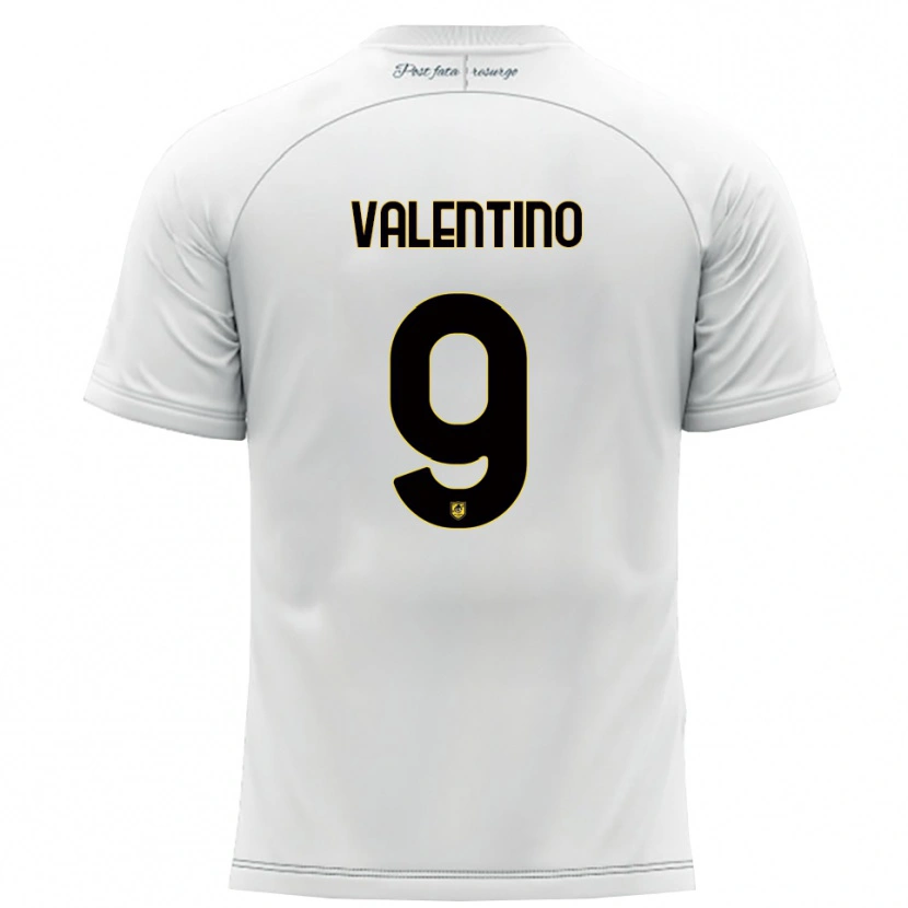 Danxen Damen Antonio Valentino #9 Weiß Gelb Auswärtstrikot Trikot 2025/26 T-Shirt
