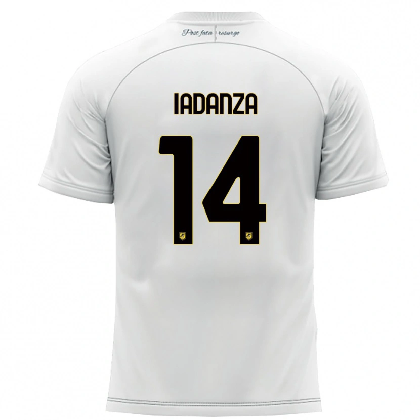 Danxen Damen Mattia Iadanza #14 Weiß Gelb Auswärtstrikot Trikot 2025/26 T-Shirt