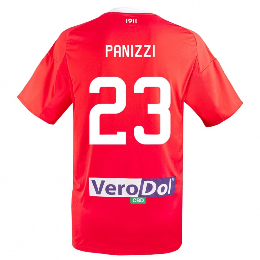Danxen Damen Erik Panizzi #23 Rot Weiß Auswärtstrikot Trikot 2025/26 T-Shirt