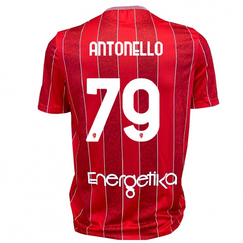Danxen Damen Andrea Antonello #79 Rot Weiß Auswärtstrikot Trikot 2025/26 T-Shirt
