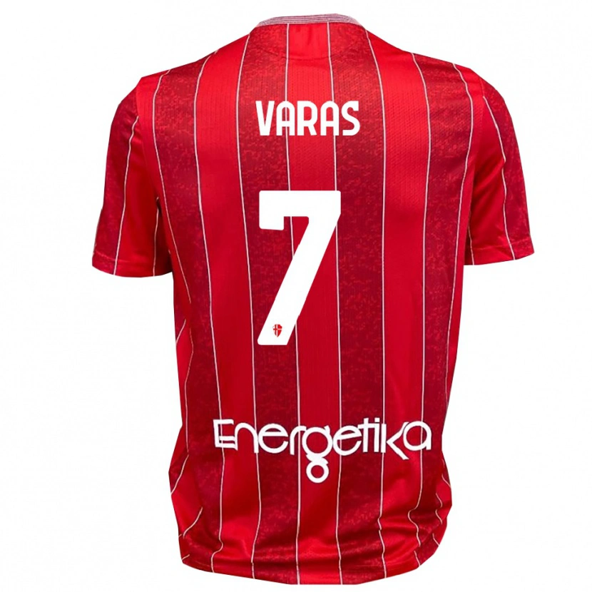 Danxen Damen Kevin Varas #7 Rot Weiß Auswärtstrikot Trikot 2025/26 T-Shirt