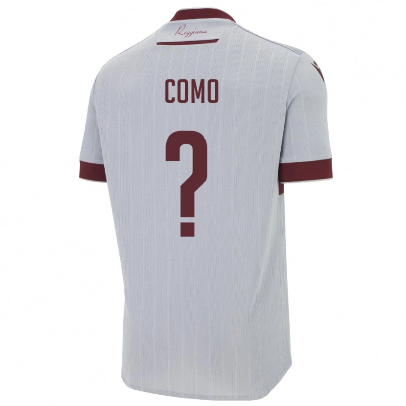 Danxen Damen Como Giorgia #0 Burgund Weiß Auswärtstrikot Trikot 2025/26 T-Shirt