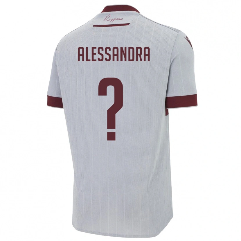 Danxen Damen Sacchi Alessandra #0 Burgund Weiß Auswärtstrikot Trikot 2025/26 T-Shirt