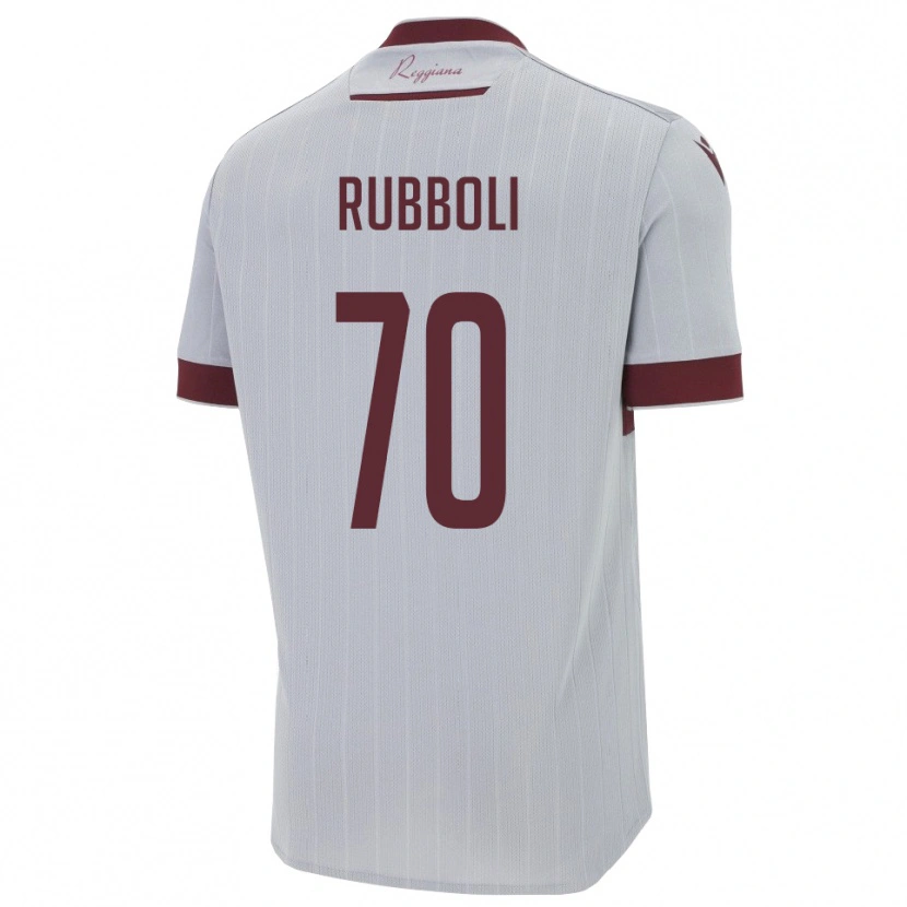 Danxen Damen Lorenzo Rubboli #70 Burgund Weiß Auswärtstrikot Trikot 2025/26 T-Shirt