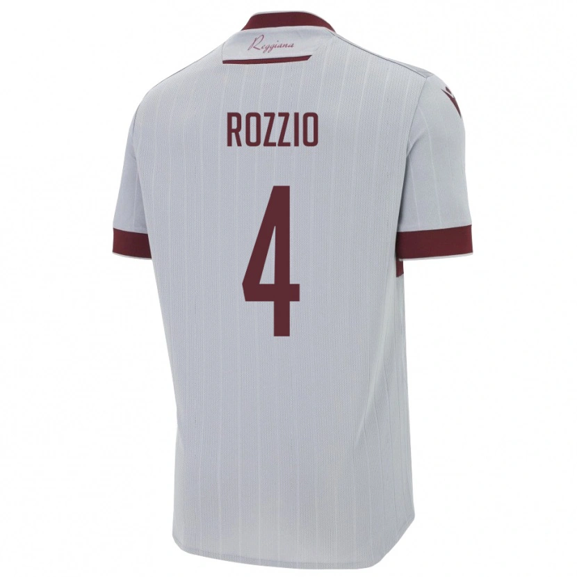 Danxen Damen Paolo Rozzio #4 Burgund Weiß Auswärtstrikot Trikot 2025/26 T-Shirt