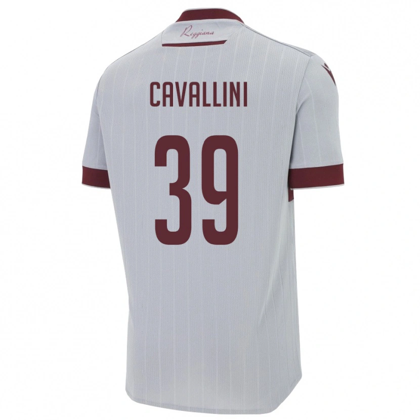Danxen Damen Giacomo Cavallini #39 Burgund Weiß Auswärtstrikot Trikot 2025/26 T-Shirt