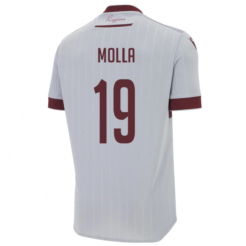 Danxen Damen Cristian Molla #19 Burgund Weiß Auswärtstrikot Trikot 2025/26 T-Shirt