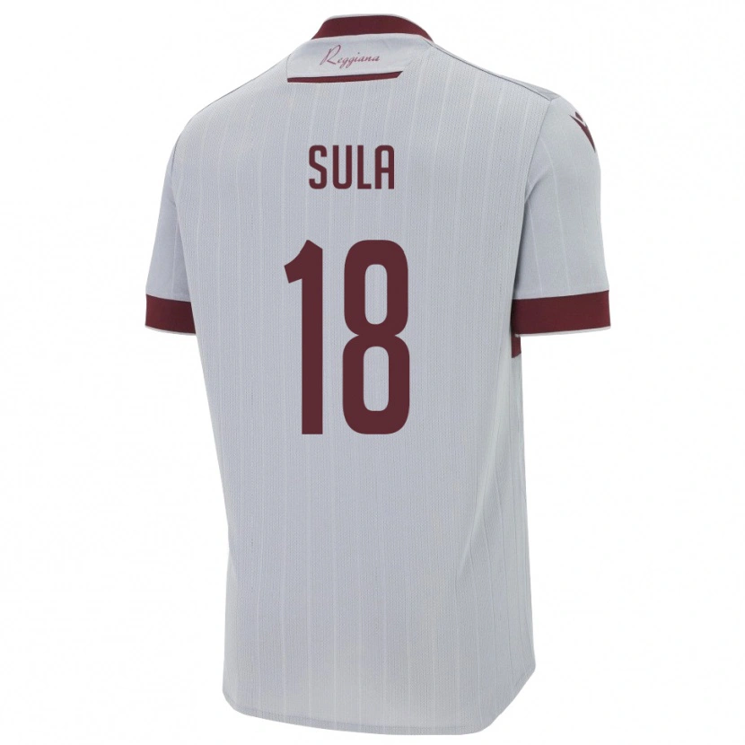 Danxen Damen Joel Sula #18 Burgund Weiß Auswärtstrikot Trikot 2025/26 T-Shirt