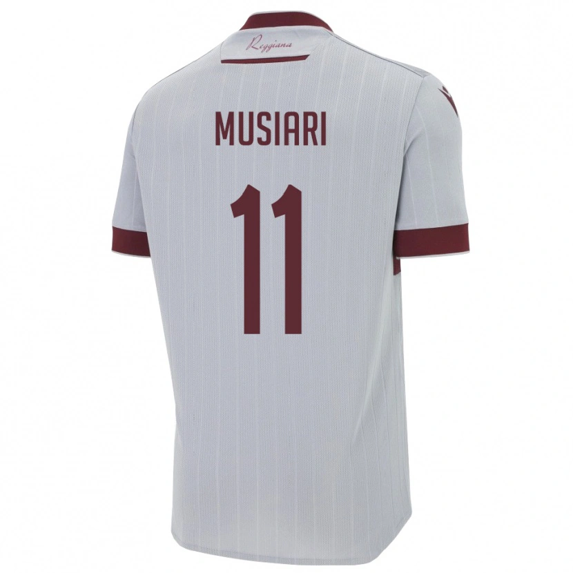Danxen Damen Alessandro Musiari #11 Burgund Weiß Auswärtstrikot Trikot 2025/26 T-Shirt