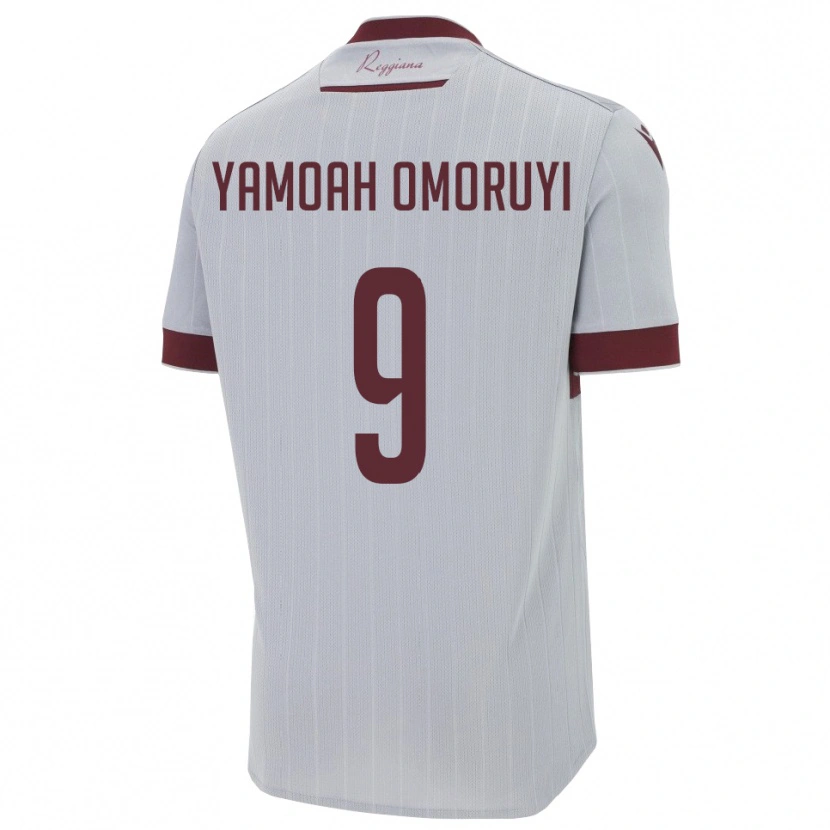 Danxen Damen Jeremiah Yamoah Omoruyi #9 Burgund Weiß Auswärtstrikot Trikot 2025/26 T-Shirt