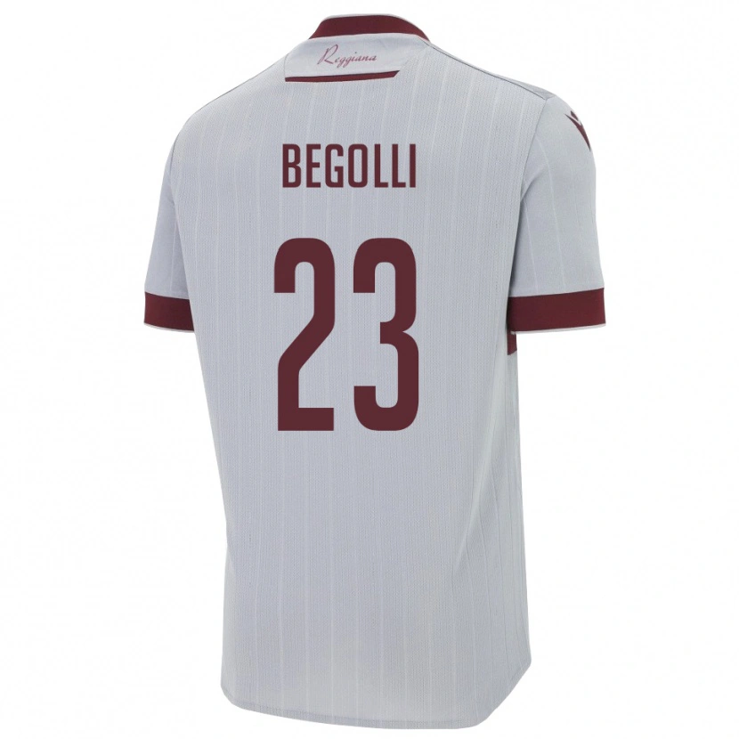 Danxen Damen Leo Begolli #23 Burgund Weiß Auswärtstrikot Trikot 2025/26 T-Shirt