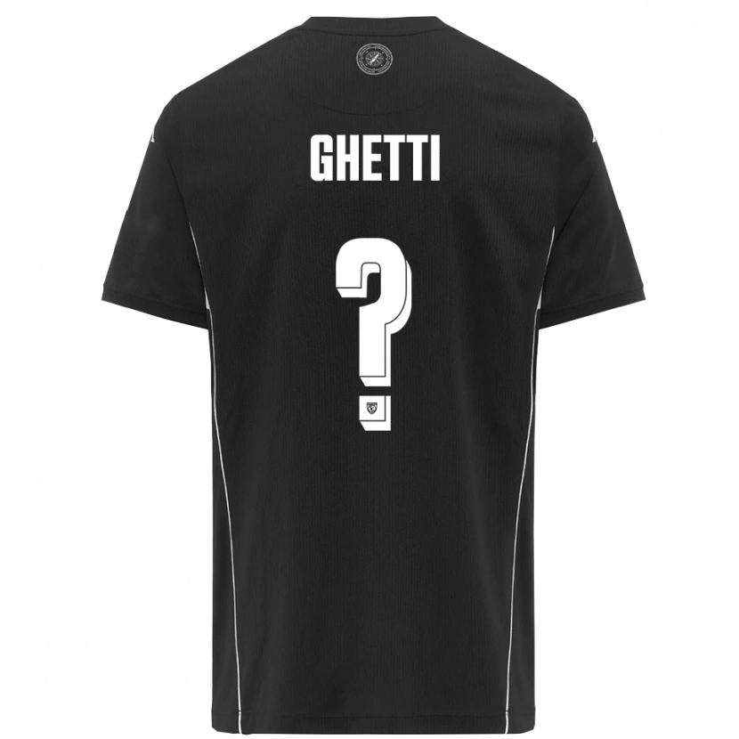 Danxen Damen Davide Ghetti #0 Schwarz Weiß Auswärtstrikot Trikot 2025/26 T-Shirt