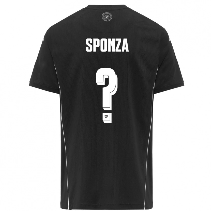 Danxen Damen Enea Sponza #0 Schwarz Weiß Auswärtstrikot Trikot 2025/26 T-Shirt