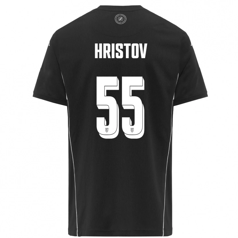 Danxen Damen Petko Hristov #55 Schwarz Weiß Auswärtstrikot Trikot 2025/26 T-Shirt