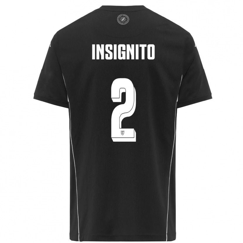 Danxen Damen Alessio Insignito #2 Schwarz Weiß Auswärtstrikot Trikot 2025/26 T-Shirt