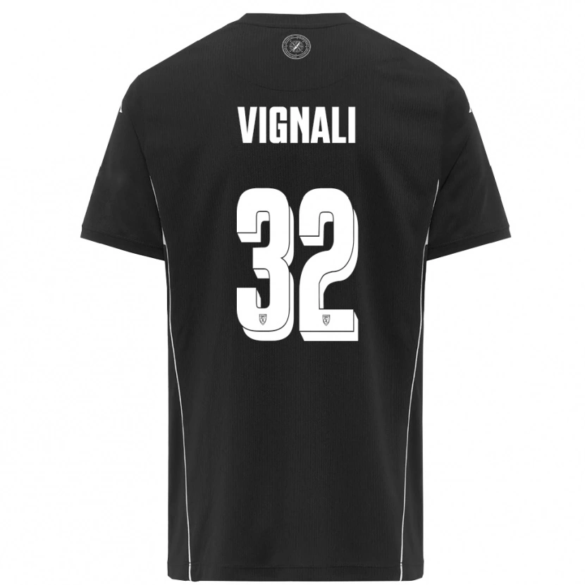 Danxen Damen Luca Vignali #32 Schwarz Weiß Auswärtstrikot Trikot 2025/26 T-Shirt