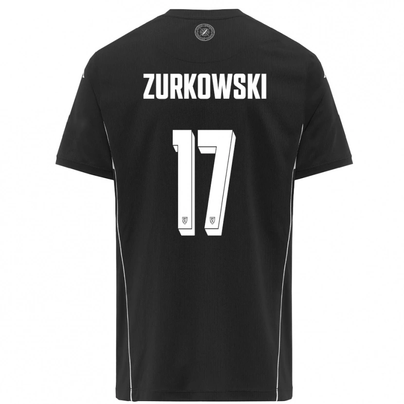 Danxen Damen Szymon Żurkowski #17 Schwarz Weiß Auswärtstrikot Trikot 2025/26 T-Shirt
