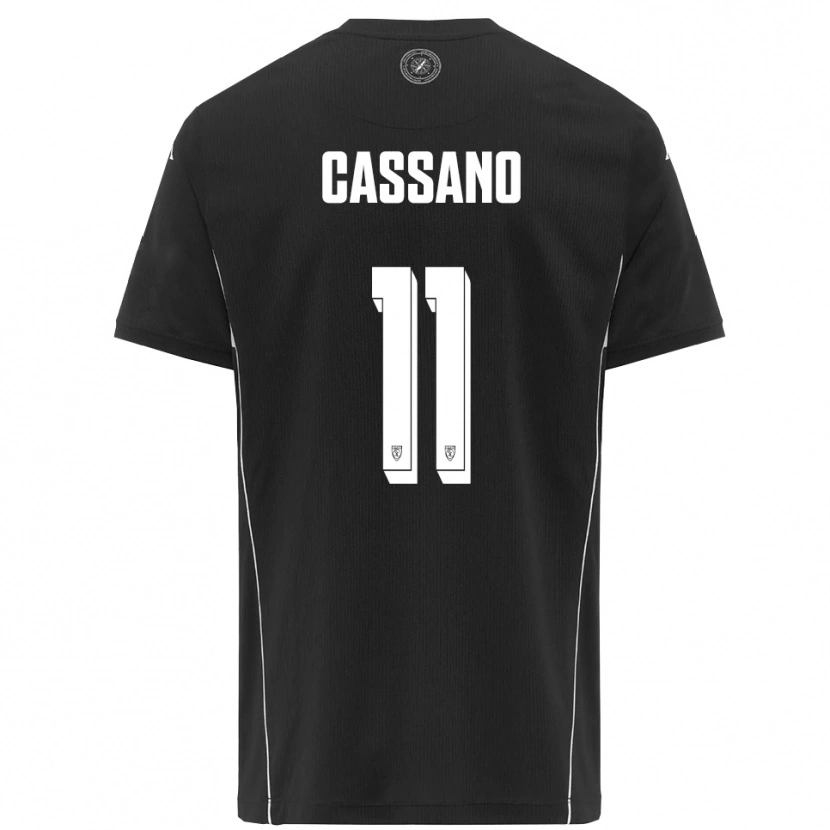 Danxen Damen Armando Cassano #11 Schwarz Weiß Auswärtstrikot Trikot 2025/26 T-Shirt
