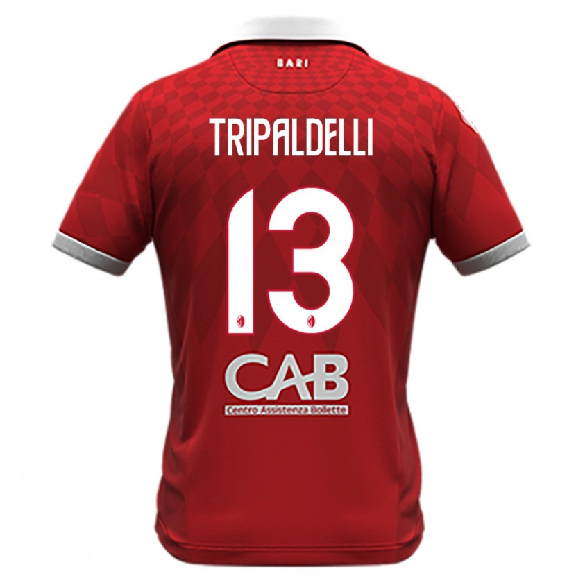 Danxen Damen Alessandro Tripaldelli #13 Rot Weiß Auswärtstrikot Trikot 2025/26 T-Shirt