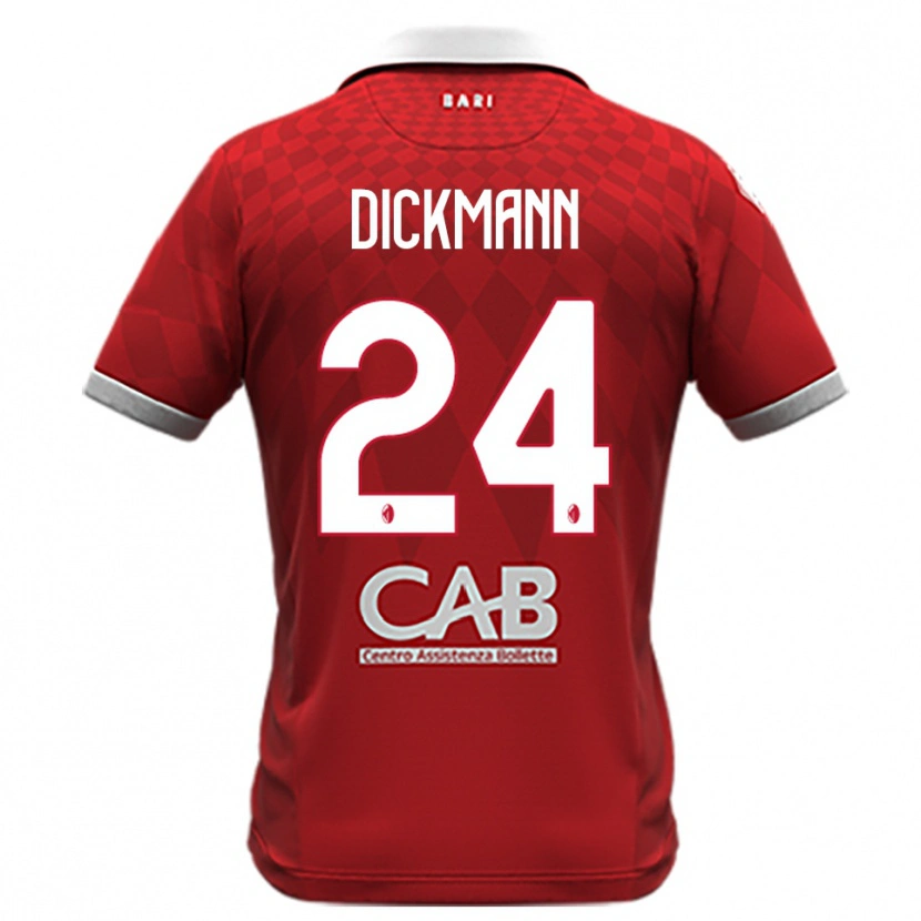 Danxen Damen Lorenzo Dickmann #24 Rot Weiß Auswärtstrikot Trikot 2025/26 T-Shirt