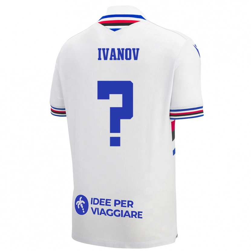 Danxen Damen Maksym Ivanov #0 Weiß Blau Rot Auswärtstrikot Trikot 2025/26 T-Shirt