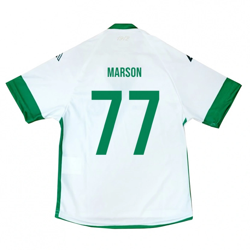 Danxen Damen Leonardo Marson #77 Weiß Grün Blau Auswärtstrikot Trikot 2025/26 T-Shirt