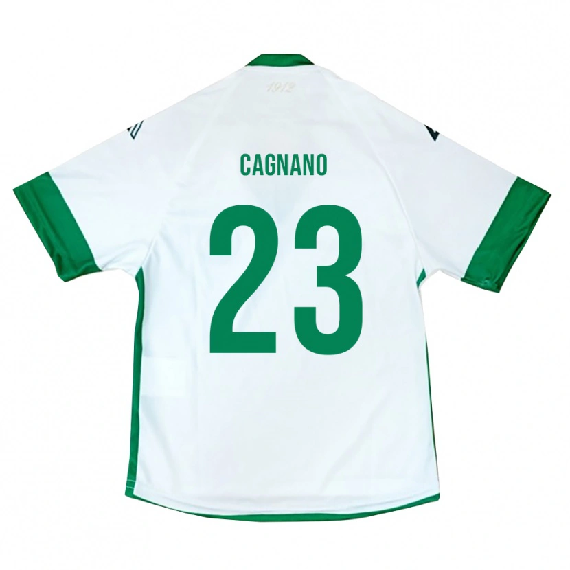 Danxen Damen Andrea Cagnano #23 Weiß Grün Blau Auswärtstrikot Trikot 2025/26 T-Shirt