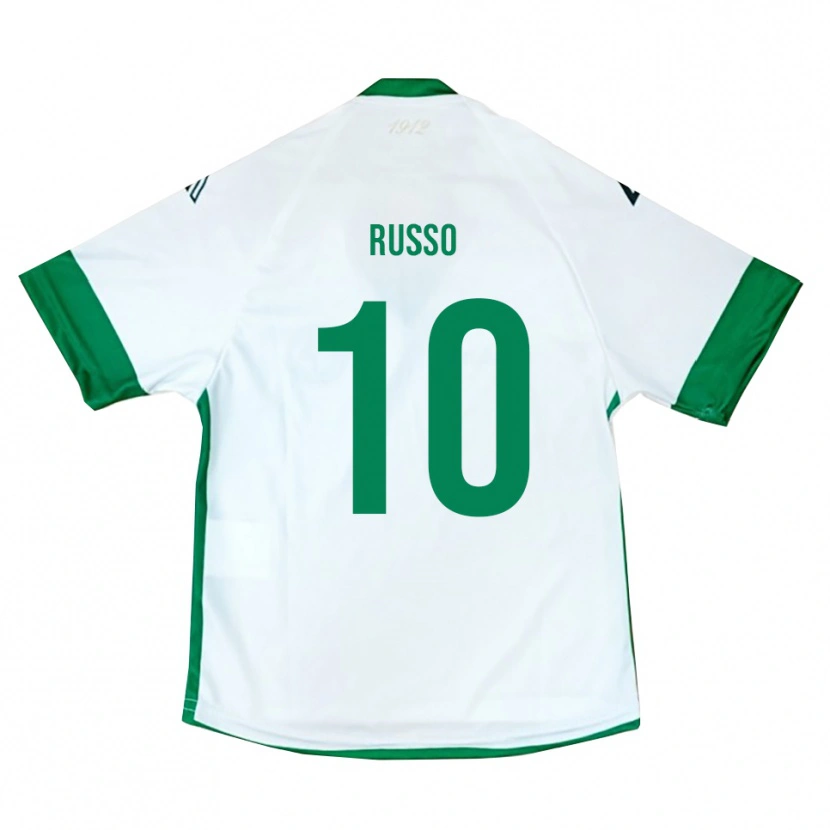 Danxen Damen Raffaele Russo #10 Weiß Grün Blau Auswärtstrikot Trikot 2025/26 T-Shirt