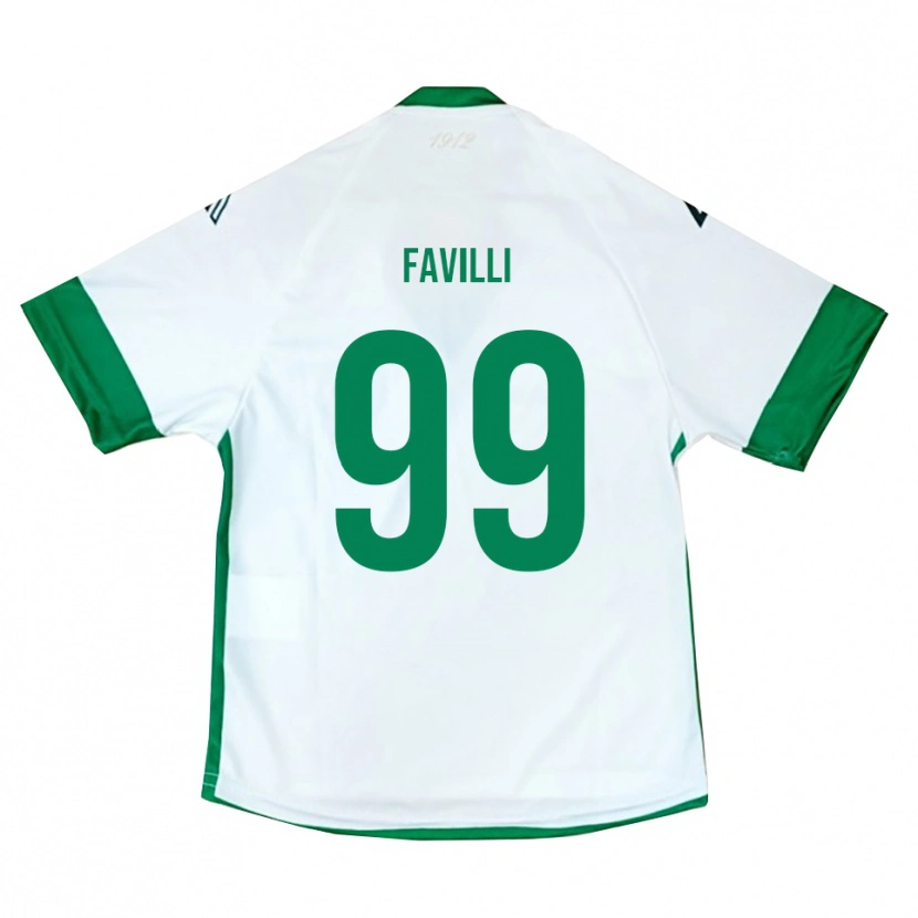 Danxen Damen Andrea Favilli #99 Weiß Grün Blau Auswärtstrikot Trikot 2025/26 T-Shirt
