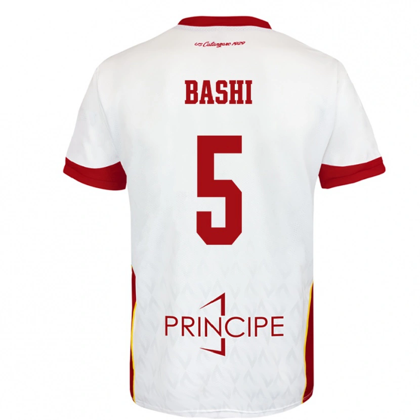 Danxen Damen Ervin Bashi #5 Weiß Rot Auswärtstrikot Trikot 2025/26 T-Shirt