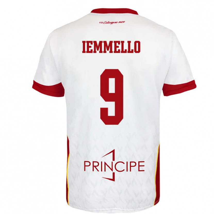Danxen Damen Pietro Iemmello #9 Weiß Rot Auswärtstrikot Trikot 2025/26 T-Shirt